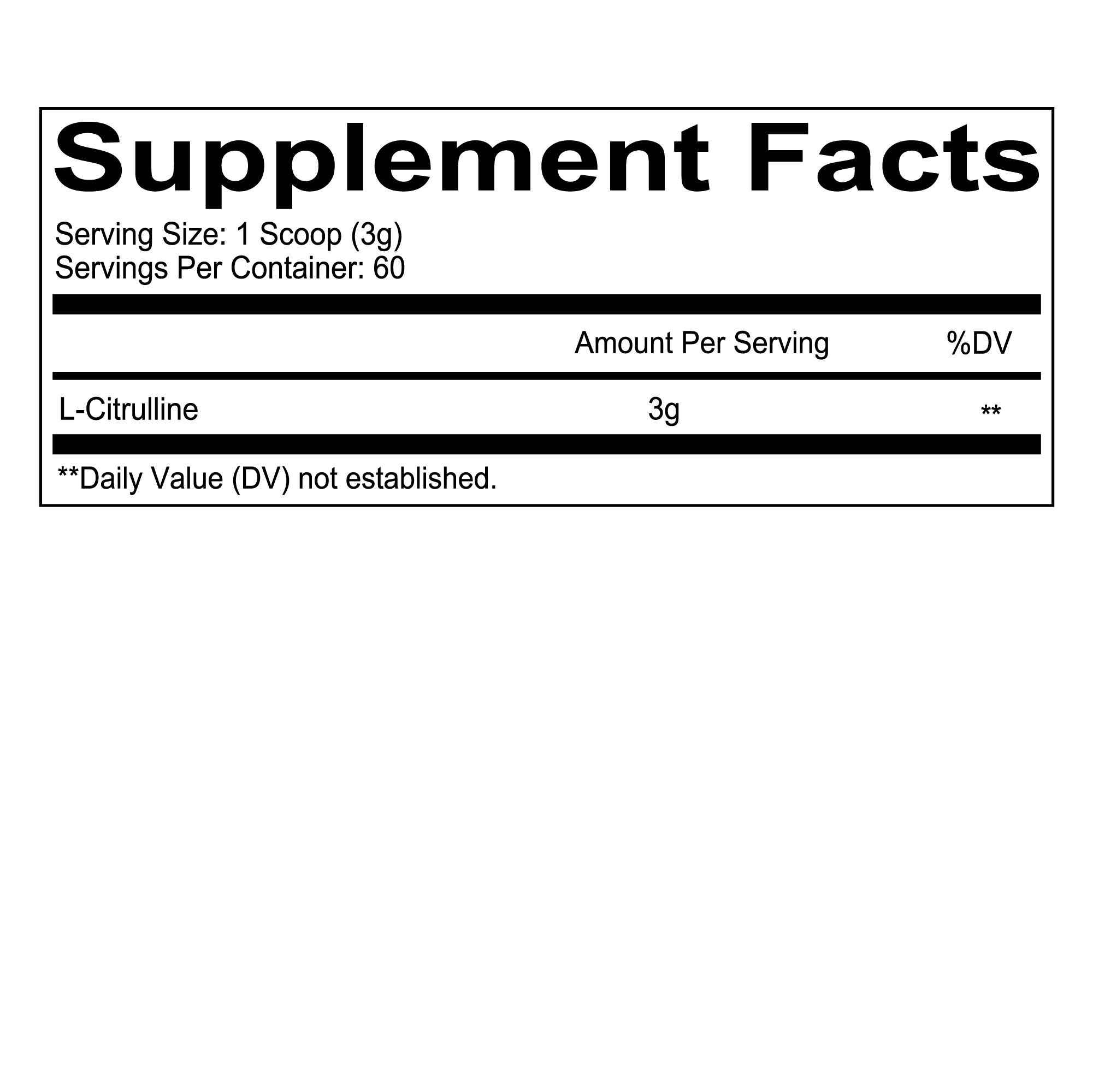 L-CITRULLINE Pump Formula